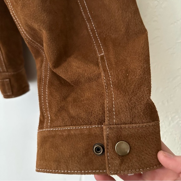 NEW Scully Rodeo Men’s Aztec Boar Suede Jean Sherpa Buttonup Jacket Brown 3XL - Picture 11 of 15